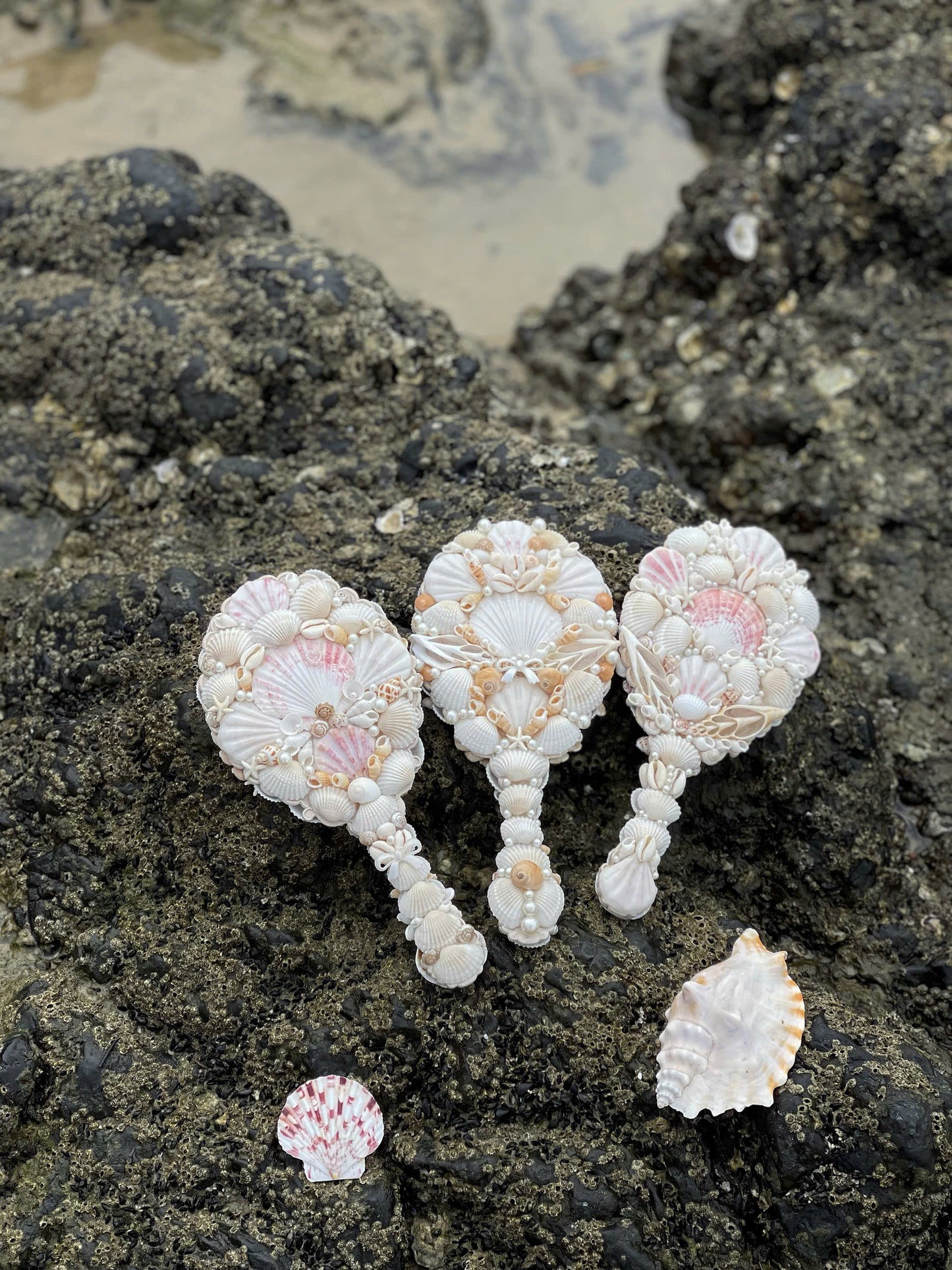 Handmade Seashell Mirror