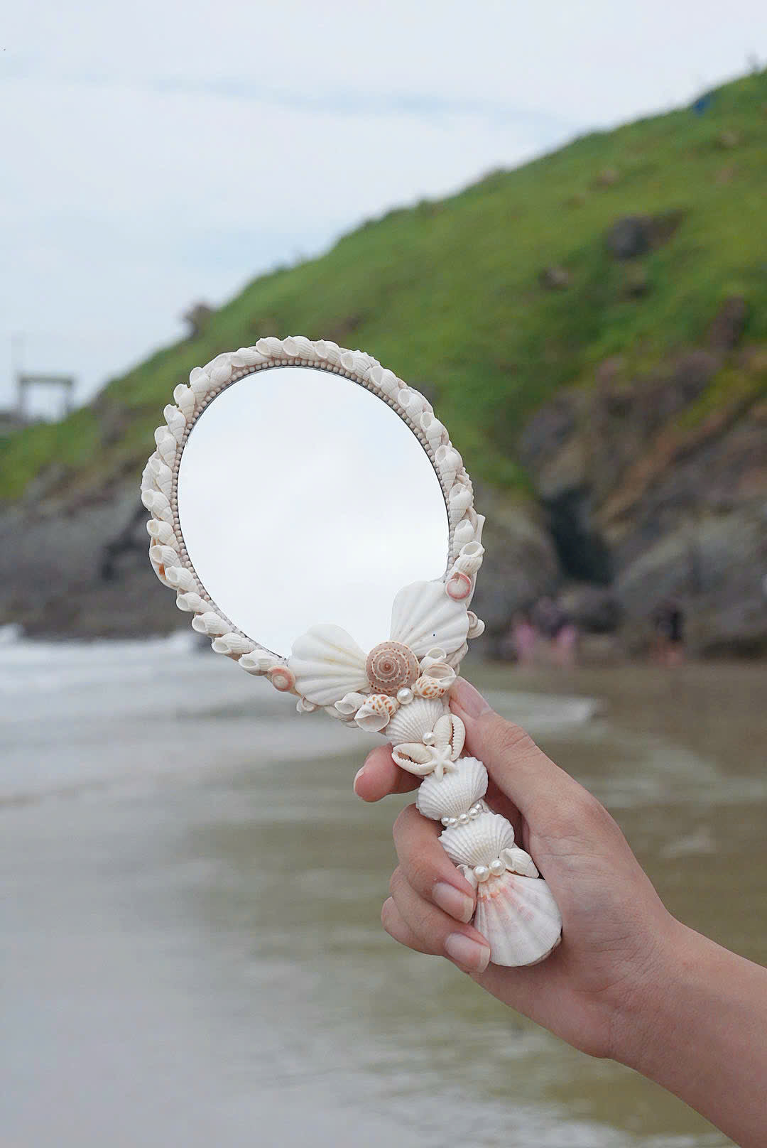 Handmade Seashell Mirror