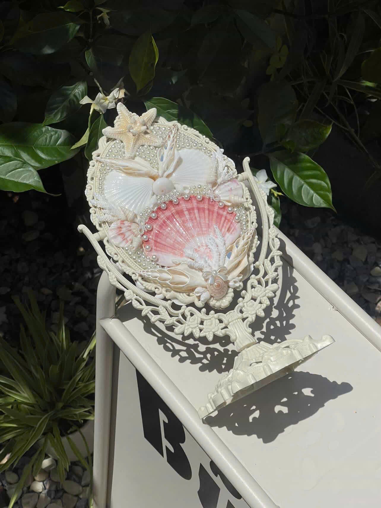 DYAD Handmade Seashell Vanity Mirror