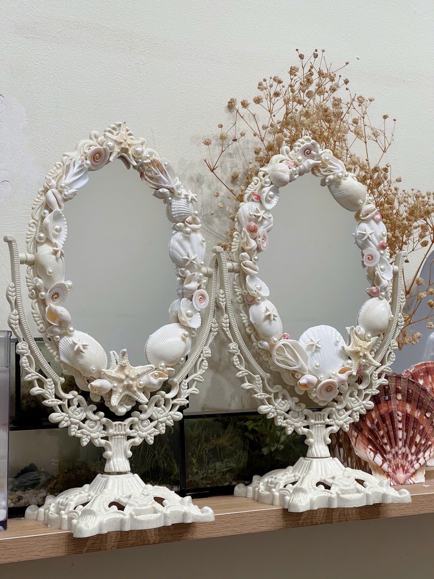 DYAD Handmade Seashell Vanity Mirror