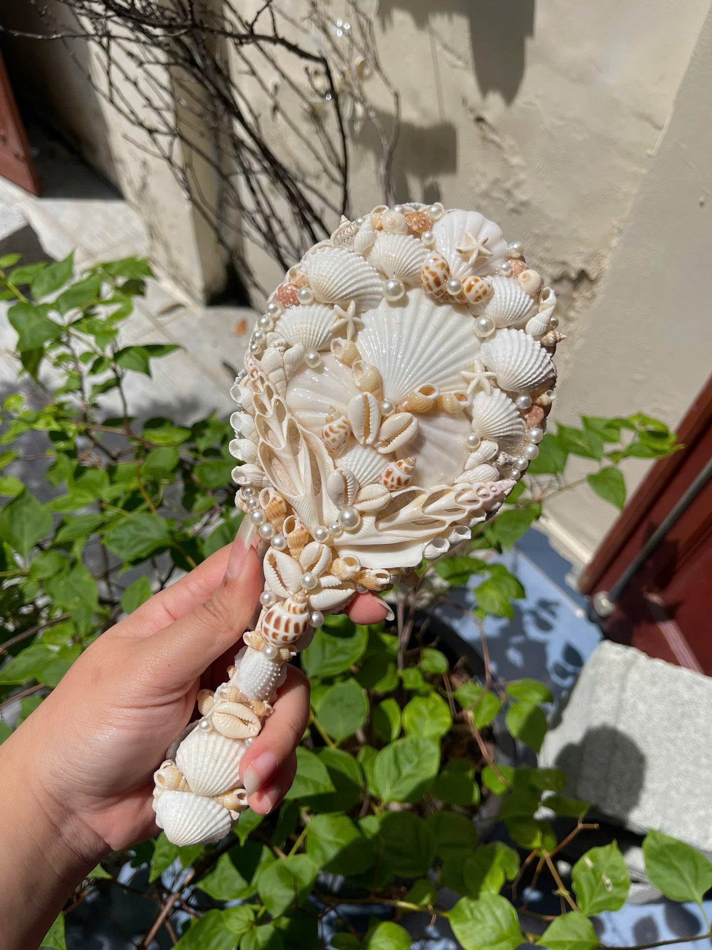 Handmade Seashell Mirror