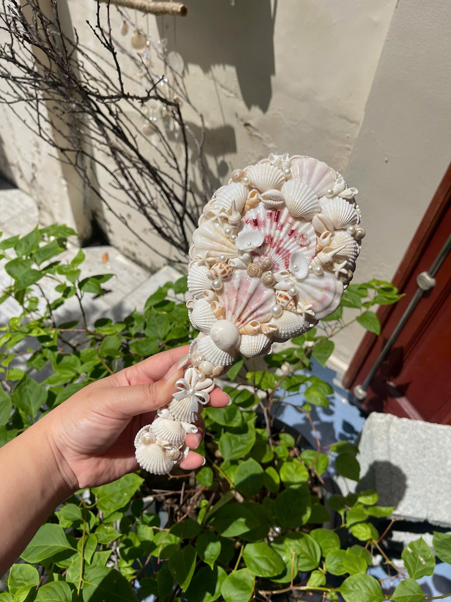 Handmade Seashell Mirror