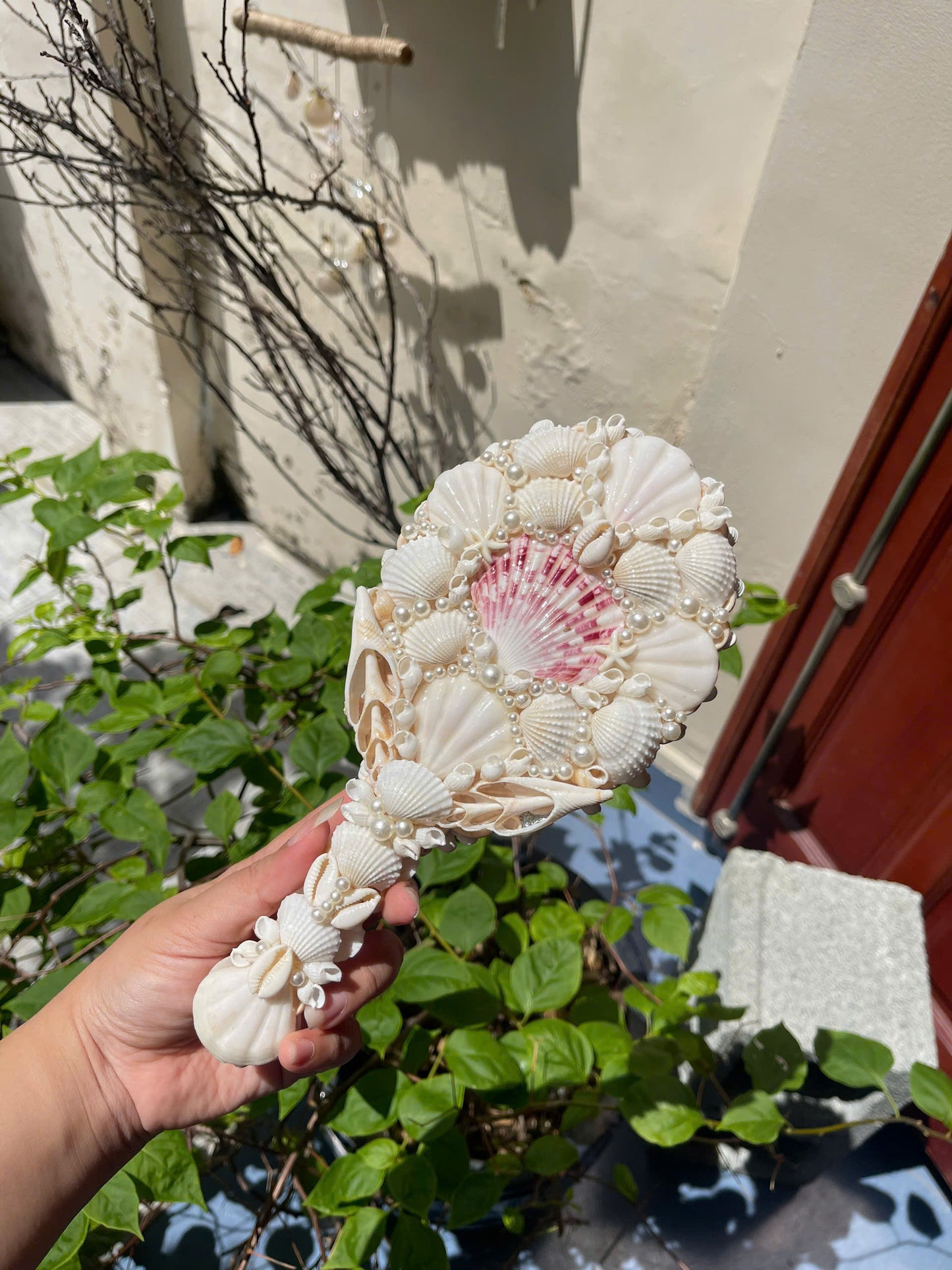 Handmade Seashell Mirror