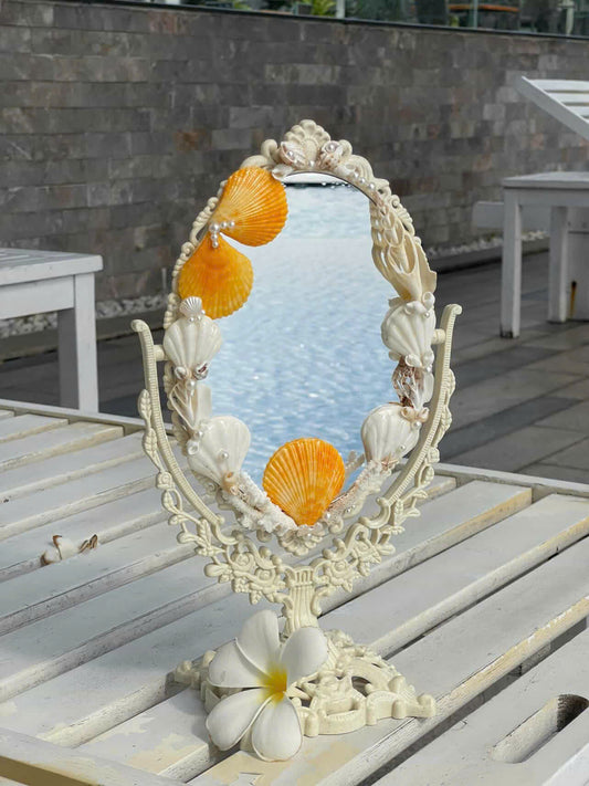 DYAD Handmade Seashell Vanity Mirror
